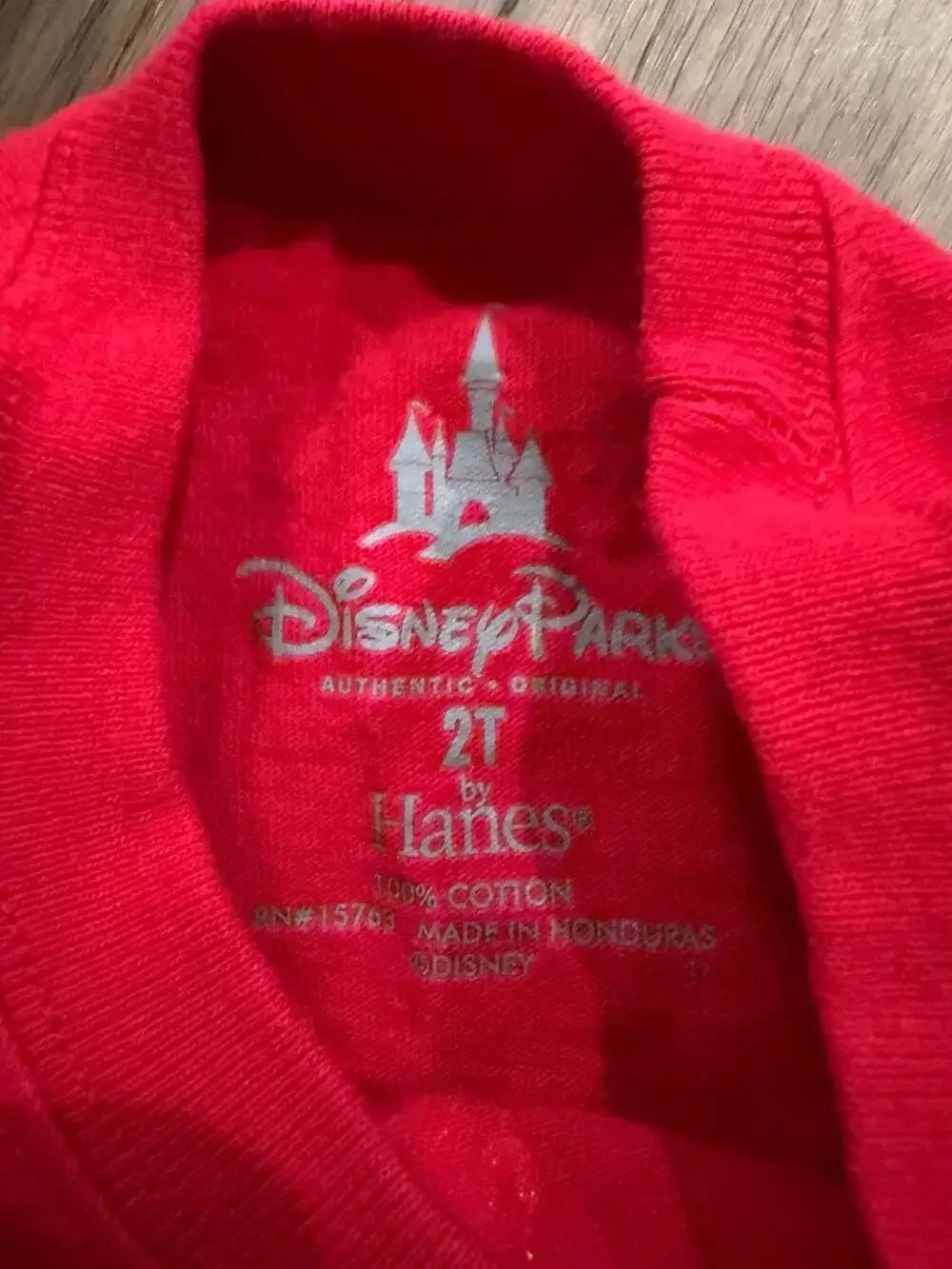 Disney Parks Minnie Mouse Red Graphic Toddler T-Shirt 2T